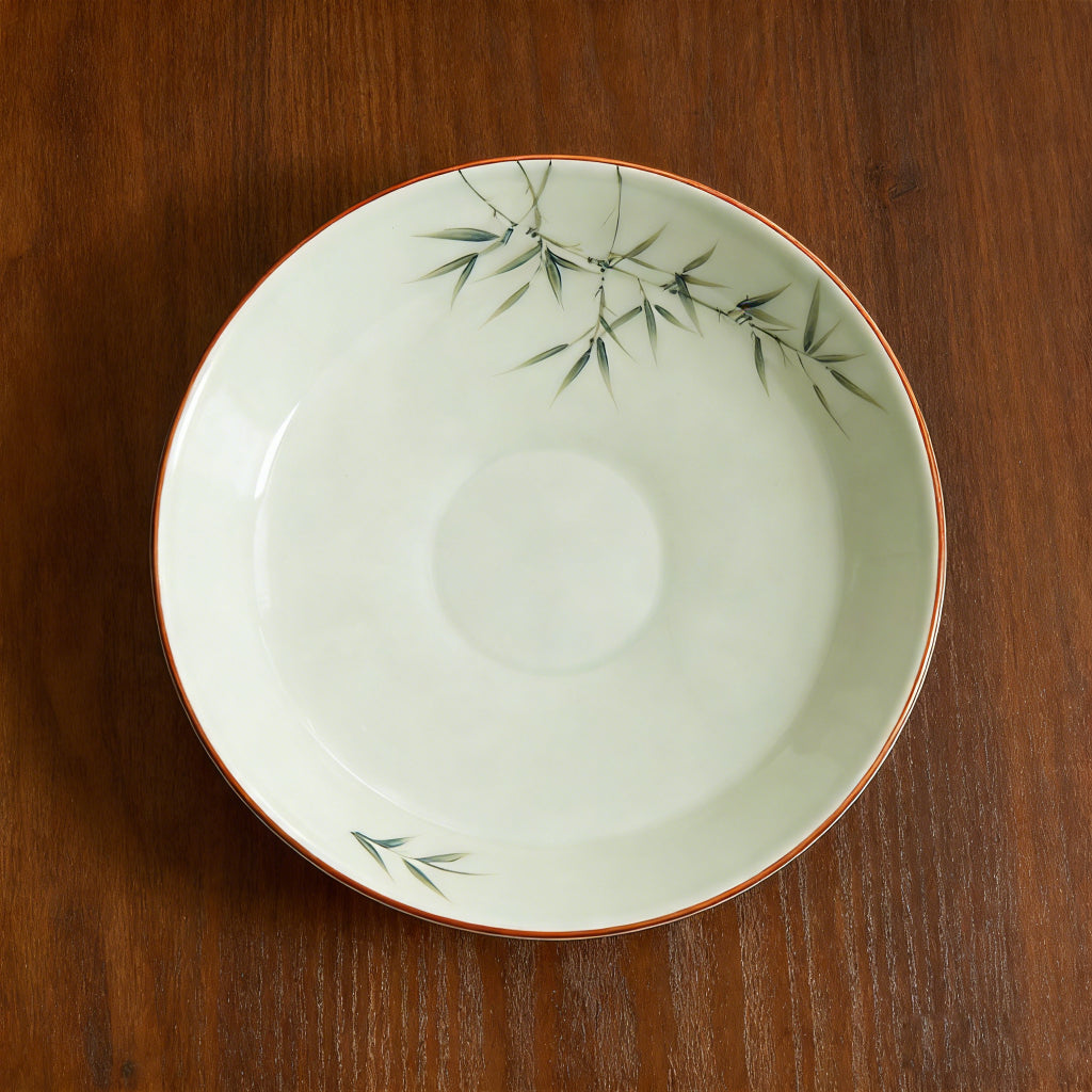 Hand-Painted Ink Bamboo Artisan Ceramic Tableware
