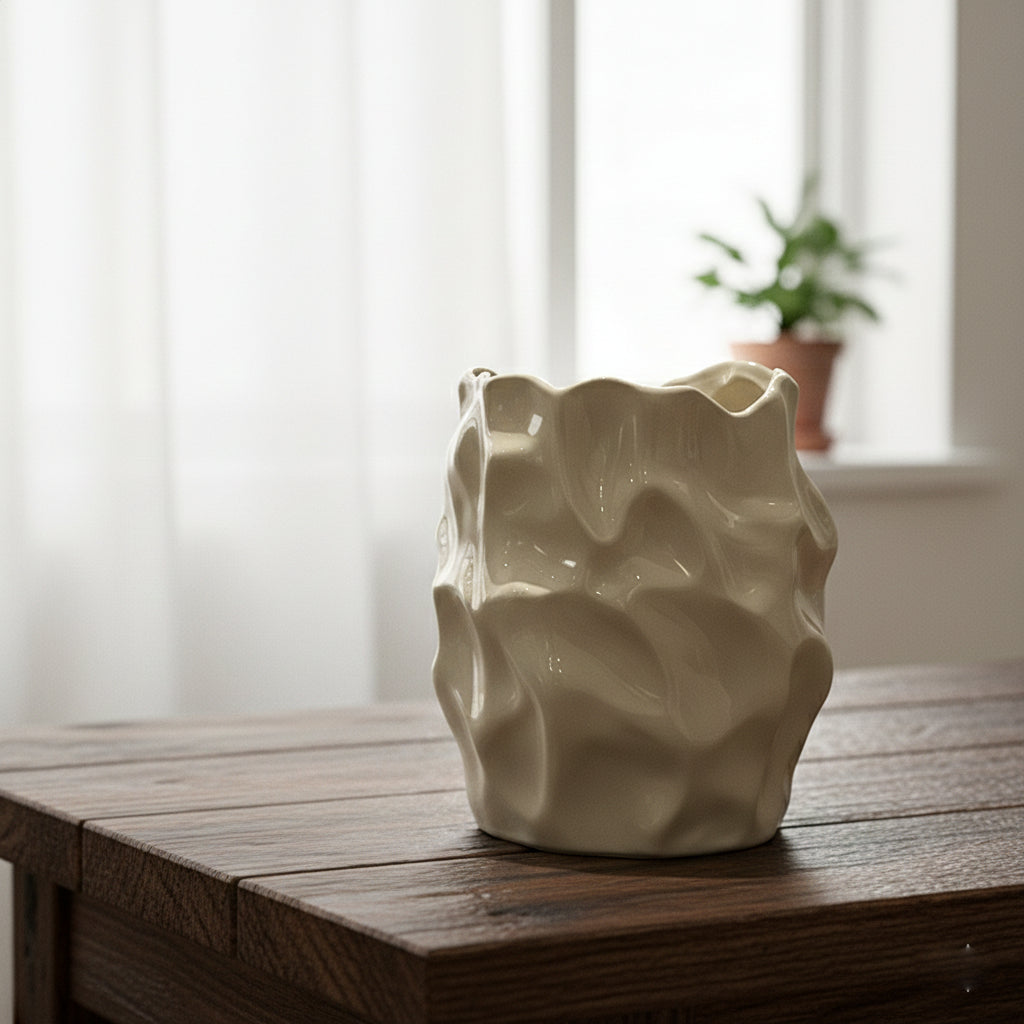 Wabi-Sabi Inspired Artisan Ceramic Vase