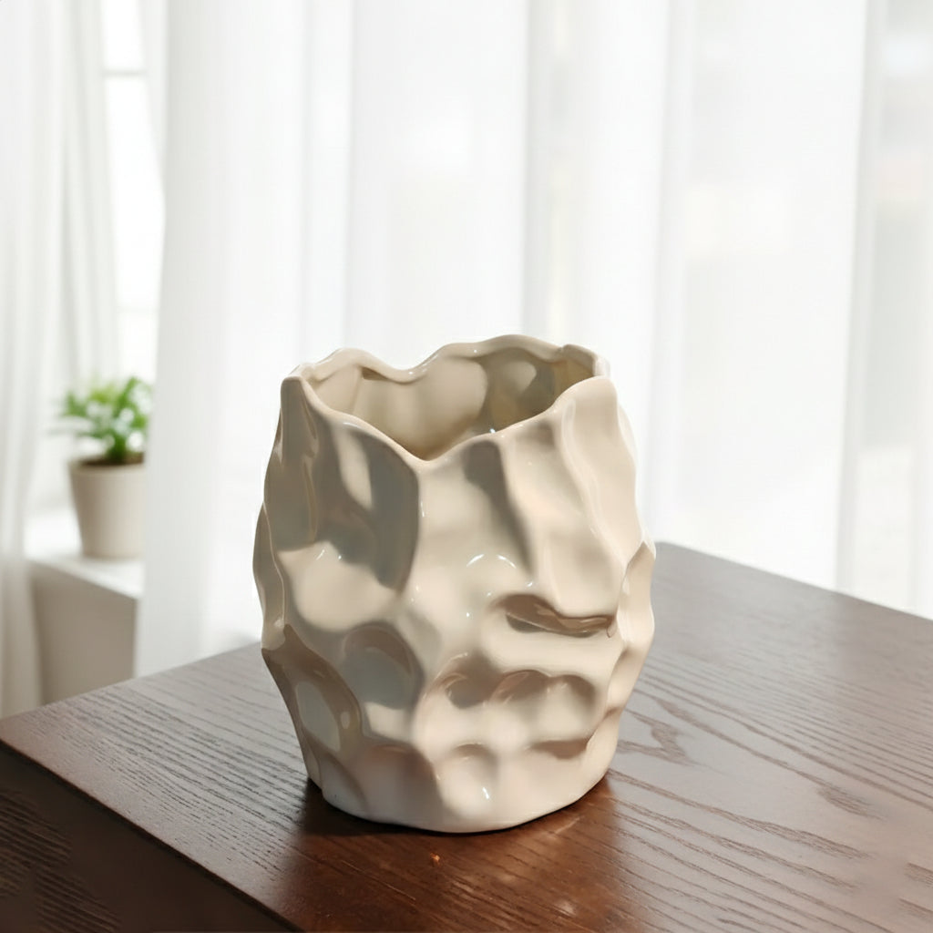 Wabi-Sabi Inspired Artisan Ceramic Vase
